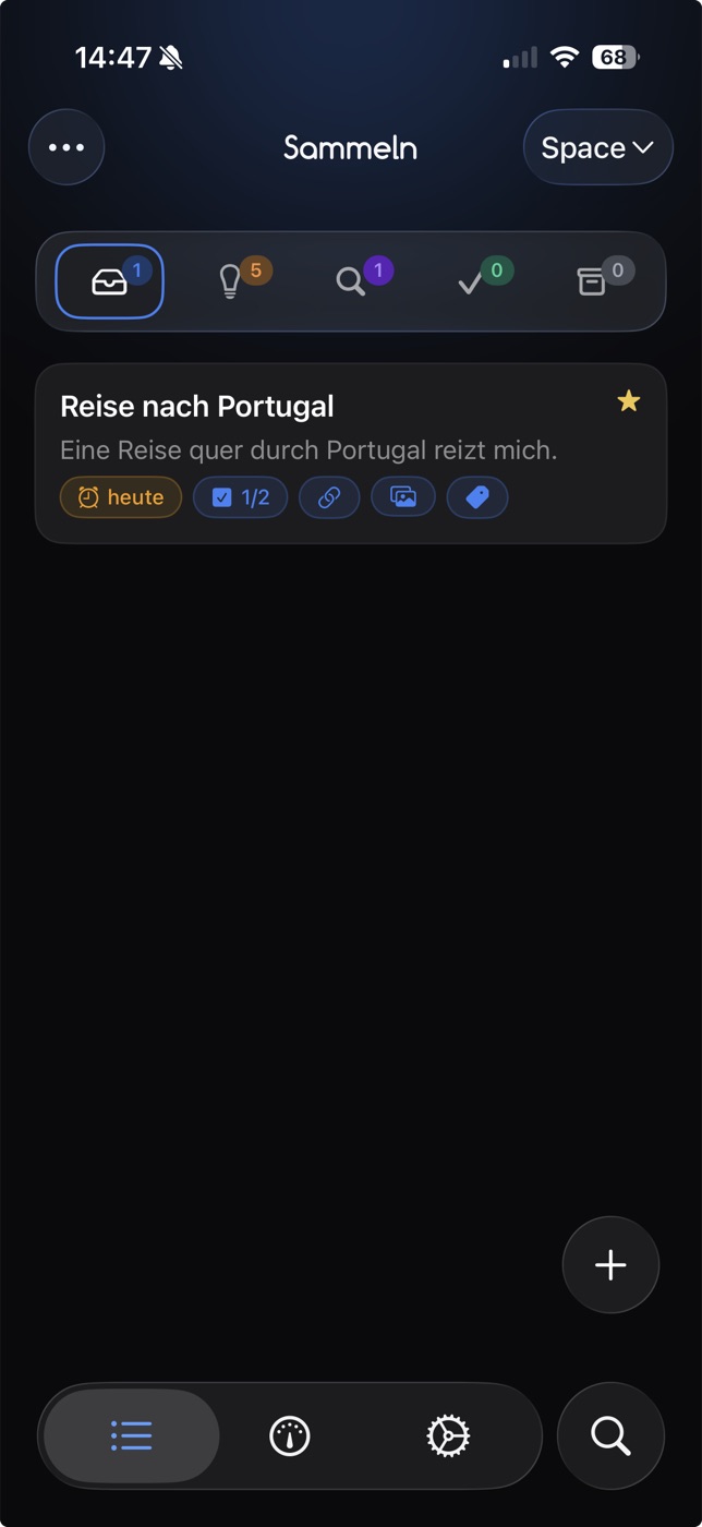Phased App Main View